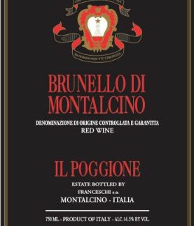 Il Poggione Brunello di Montalcino 2011 Brunello di Montalc Tuscany 750ml/Btl 6/case