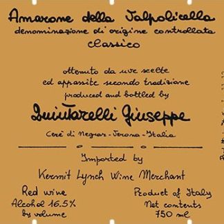 Giuseppe Quintarelli Amarone della Valpolicella Classico 1997 Amarone della Valpo Veneto 750ml/Btl 6/case
