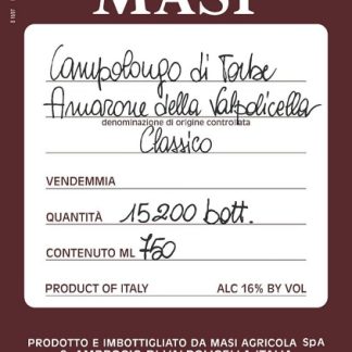 Masi Amarone della Valpolicella Classico Campolongo di Torbe 1997 Amarone della Valpo Veneto 750ml/Btl 6/case
