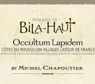 M. Chapoutier Domaine de Bila Haut Occultum Lapidem Rouge 2013 Cotes du Roussillon Vin de Pays 1500ml/Btl  6/case