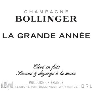 Bollinger La Grande Annee Brut (Gift Box) 2012 Champagne 3000ml/Btl