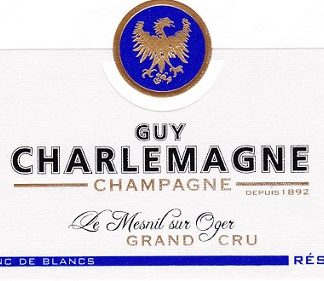 Guy Charlemagne Blanc de Blancs Grand Cru Brut Reserve NV Champagne 750ml/Btl  6/case