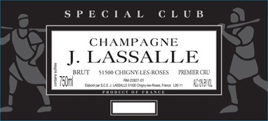 J. Lassalle Special Club Premier Cru Brut 2007 Champagne 750ml/Btl 6/case