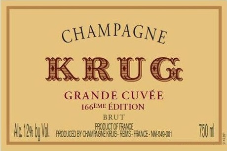 Krug Grande Cuvee 166eme Edition Brut (Gift Box) NV Champagne 750ml/Btl 6/case