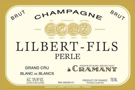 Lilbert Fils Perle Blanc de Blancs Grand Cru Brut NV Champagne 750ml/Btl 6/case