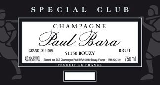 Paul Bara Special Club Blanc de Noirs Brut 2008 Champagne 750ml/Btl 6/case