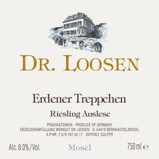 Dr Loosen Erdener Treppchen Riesling Auslese 2001 Erden Mosel 750ml/Btl 6/case