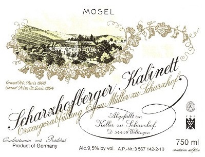 Egon Muller Scharzhofberger Riesling Kabinett 2009 Wiltingen Mosel 750ml/Btl 12/case