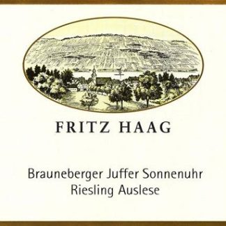 Fritz Haag Brauneberger Juffer Sonnenuhr Riesling Auslese (Leakage, US Label) 1993 Brauneberg Mosel 375ml/Btl 12/case