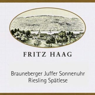 Fritz Haag Brauneberger Juffer Sonnenuhr Riesling Spatlese 1998 Brauneberg Mosel 375ml/Btl 12/case