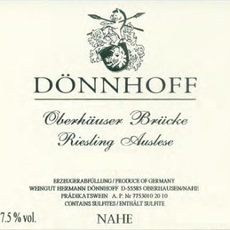 Donnhoff Oberhauser Brucke Riesling Auslese Goldkapsel 2007 Nahe Nahe 375ml/Btl 24/case
