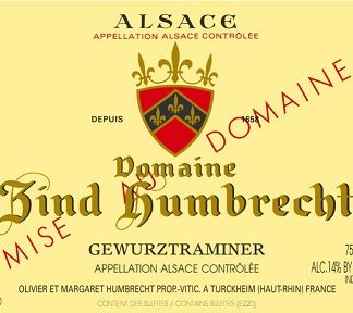 Zind Humbrecht Gewurztraminer (Stained Label) 2008 Alsace Alsace 750ml/Btl 6/case