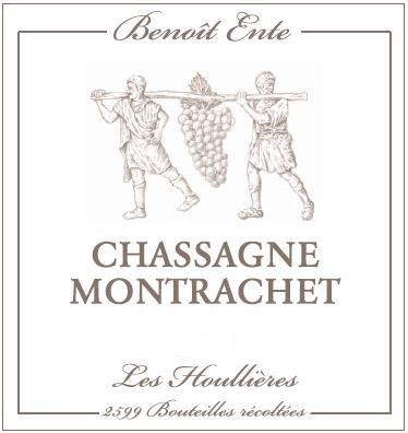 Benoit Ente Chassagne Montrachet Les Houilleres 2017 Cote de Beaune Burgundy 750ml/Btl 12/case