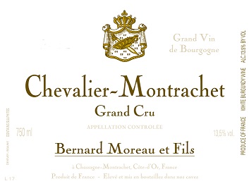 Bernard Moreau Chevalier Montrachet Grand Cru 2013 Cote de Beaune Burgundy 750ml/Btl 3/case