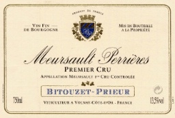 Bitouzet Prieur Meursault 1er Perrieres 2009 Cote de Beaune Burgundy 1500ml/Btl 6/case