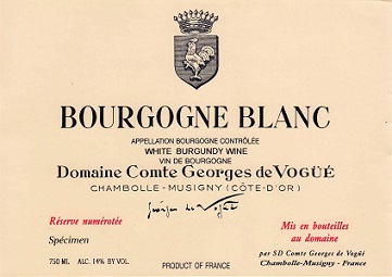 Comte Georges de Vogue Bourgogne Blanc 2005 Bourgogne Burgundy 750ml/Btl 12/case