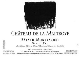 Chateau de la Maltroye Batard Montrachet Grand Cru 1982 Cote de Beaune Burgundy 750ml/Btl 6/case