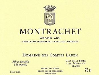 Comtes Lafon Montrachet Grand Cru 2000 Cote de Beaune Burgundy 750ml/Btl