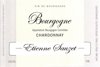 Etienne Sauzet Bourgogne Chardonnay 2019 Bourgogne Burgundy 750ml/Btl 6/case
