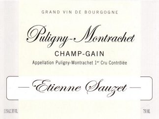 Etienne Sauzet Pugliny Montrachet 1er Champ Canet 2002 Cote de Beaune Burgundy 750ml/Btl 12/case