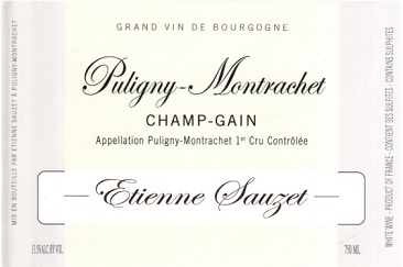 Etienne Sauzet Pugliny Montrachet 1er Champ Canet 2002 Cote de Beaune Burgundy 750ml/Btl 12/case