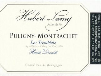 Hubert Lamy Puligny Montrachet Les Tremblots Hautes Densites 2018 Cote de Beaune Burgundy 750ml/Btl  12/case