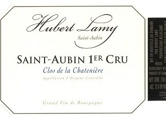 Hubert Lamy St Aubin 1er Clos de la Chateniere 2018 Cote de Beaune Burgundy 750ml/Btl  6/case