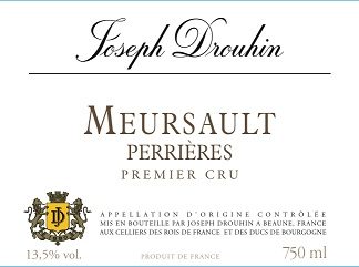 Joseph Drouhin Meursault 1er Perrieres 2012 Cote de Beaune Burgundy 750ml/Btl  12/case