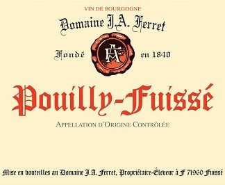J.A Ferret Pouilly Fuisse 2015 Maconnais Burgundy 1500ml/Btl 6/case