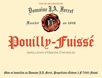 J.A Ferret Pouilly Fuisse 2015 Maconnais Burgundy 1500ml/Btl 6/case