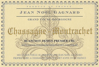 Jean Noel Gagnard Chassagne Montrachet 1er Blanchot Dessus 2010 Cote de Beaune Burgundy 750ml/Btl 12/case