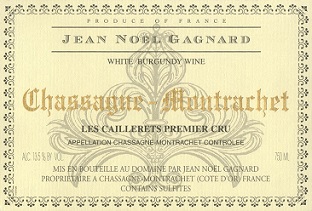 Jean Noel Gagnard Chassagne Montrachet 1er Cailleret 2009 Cote de Beaune Burgundy 750ml/Btl  12/case