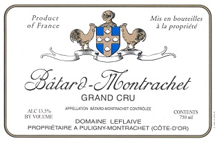 Leflaive Batard Montrachet Grand Cru 2014 Cote de Beaune Burgundy 750ml/Btl  6/case