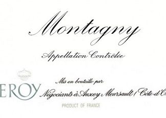 Maison Leroy Montagny Blanc 2014 Cote Chalonnaise Burgundy 750ml/Btl  12/case
