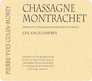 Pierre Yves Colin Morey Chassagne Montrachet Les Ancegnieres 2010 Cote de Beaune Burgundy 750ml/Btl 12/case