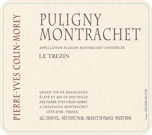 Pierre Yves Colin Morey Puligny Montrachet Les Trezin 2009 Cote de Beaune Burgundy 750ml/Btl 12/case