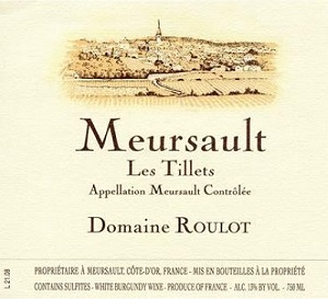 Roulot Meursault Les Tillets 2015 Cote de Beaune Burgundy 750ml/Btl 3/case