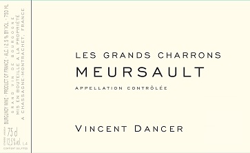 Vincent Dancer Meursault Les Grands Charrons 2008 Cote de Beaune Burgundy 750ml/Btl 12/case