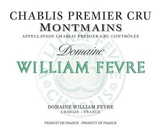 William Fevre Chablis 1er Monts Mains 2001 Chablis Burgundy 750ml/Btl 6/case
