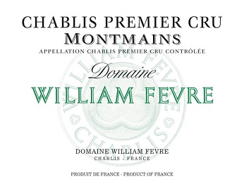 William Fevre Chablis 1er Monts Mains 2001 Chablis Burgundy 750ml/Btl 6/case