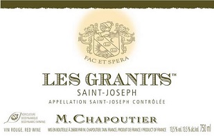 M. Chapoutier St Joseph Blanc Les Granits 2011 St Joseph Rhone - Red 750ml/Btl 6/case